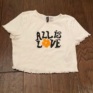 all is love baby tee